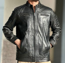 Premium Quality Men's Genuine Leather Jacket Coat - TUZZUT Qatar Online Shopping
