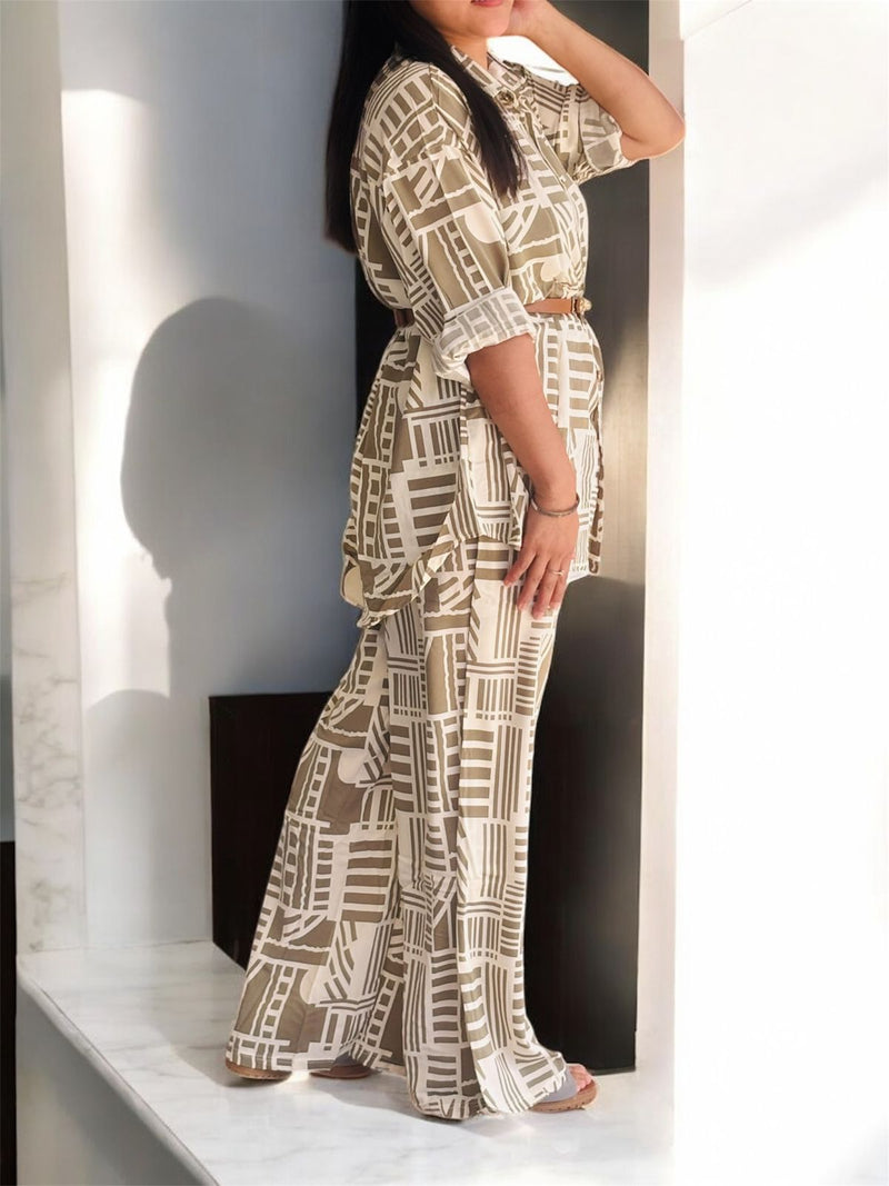 Billy Max 2 Pcs Patterned Full Sleeve Top And Pant Set T-126 - TUZZUT Qatar Online Shopping