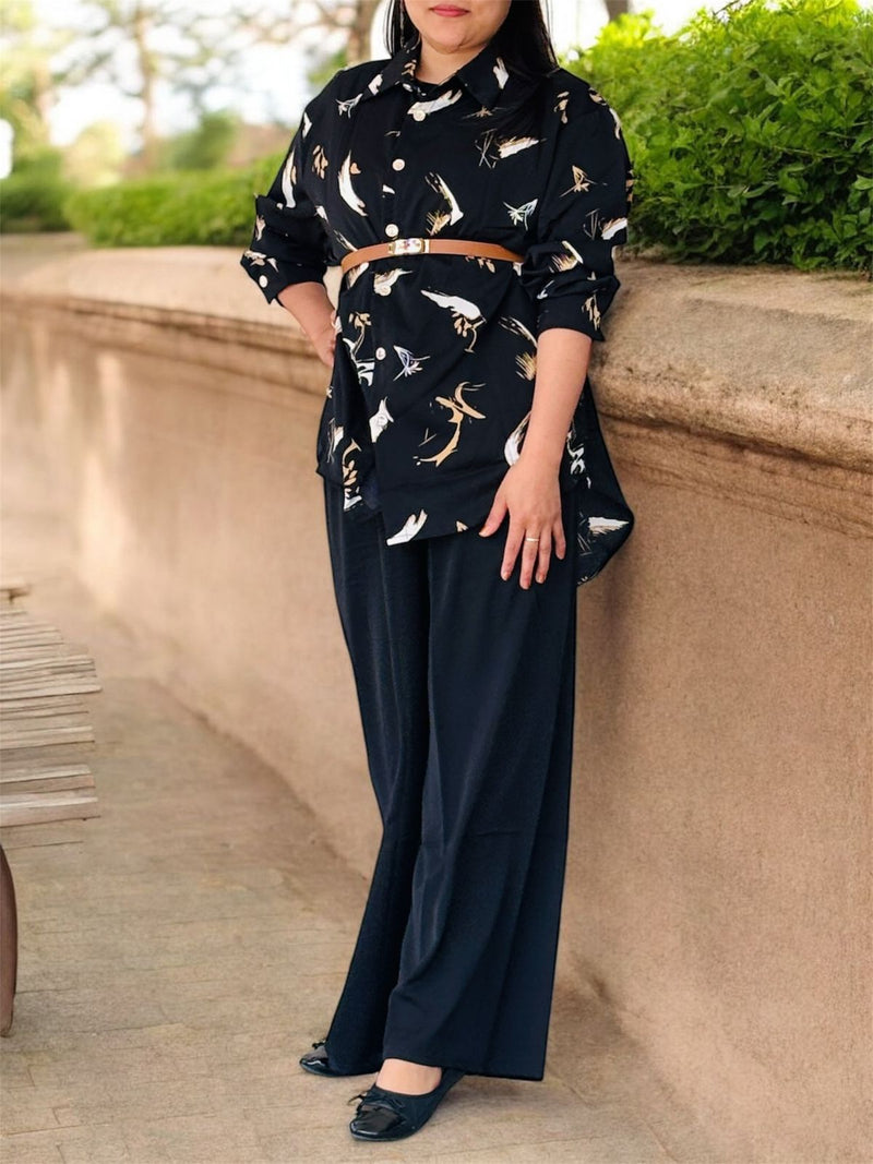 Billy Max 2 Pcs Printed Full Sleeve Top And Pant Set T-0277 - TUZZUT Qatar Online Shopping