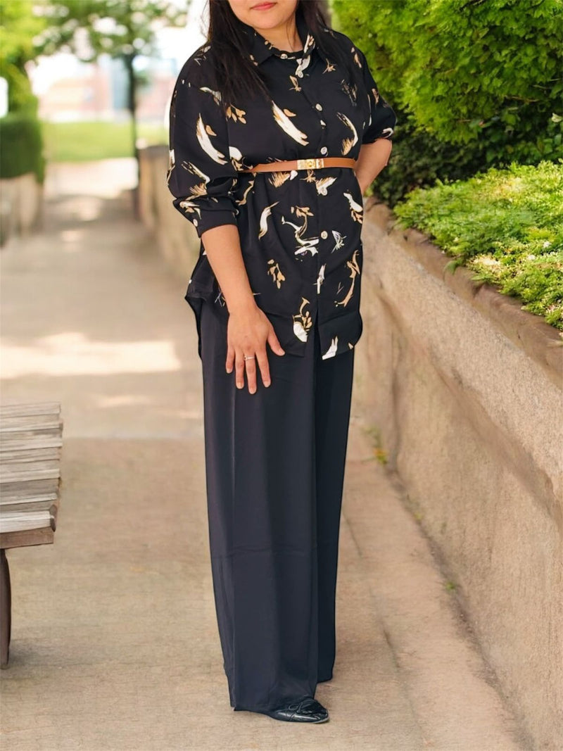 Billy Max 2 Pcs Printed Full Sleeve Top And Pant Set T-0277 - TUZZUT Qatar Online Shopping