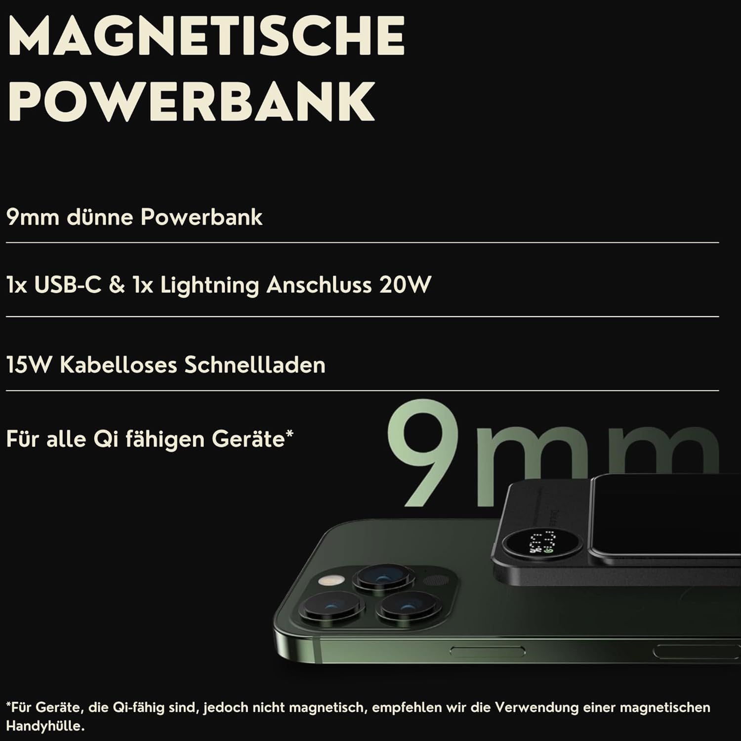 Magnetic Wireless Power Bank Q9 20W Plus Magnetic Wireless Power Bank Q9 20W Plus