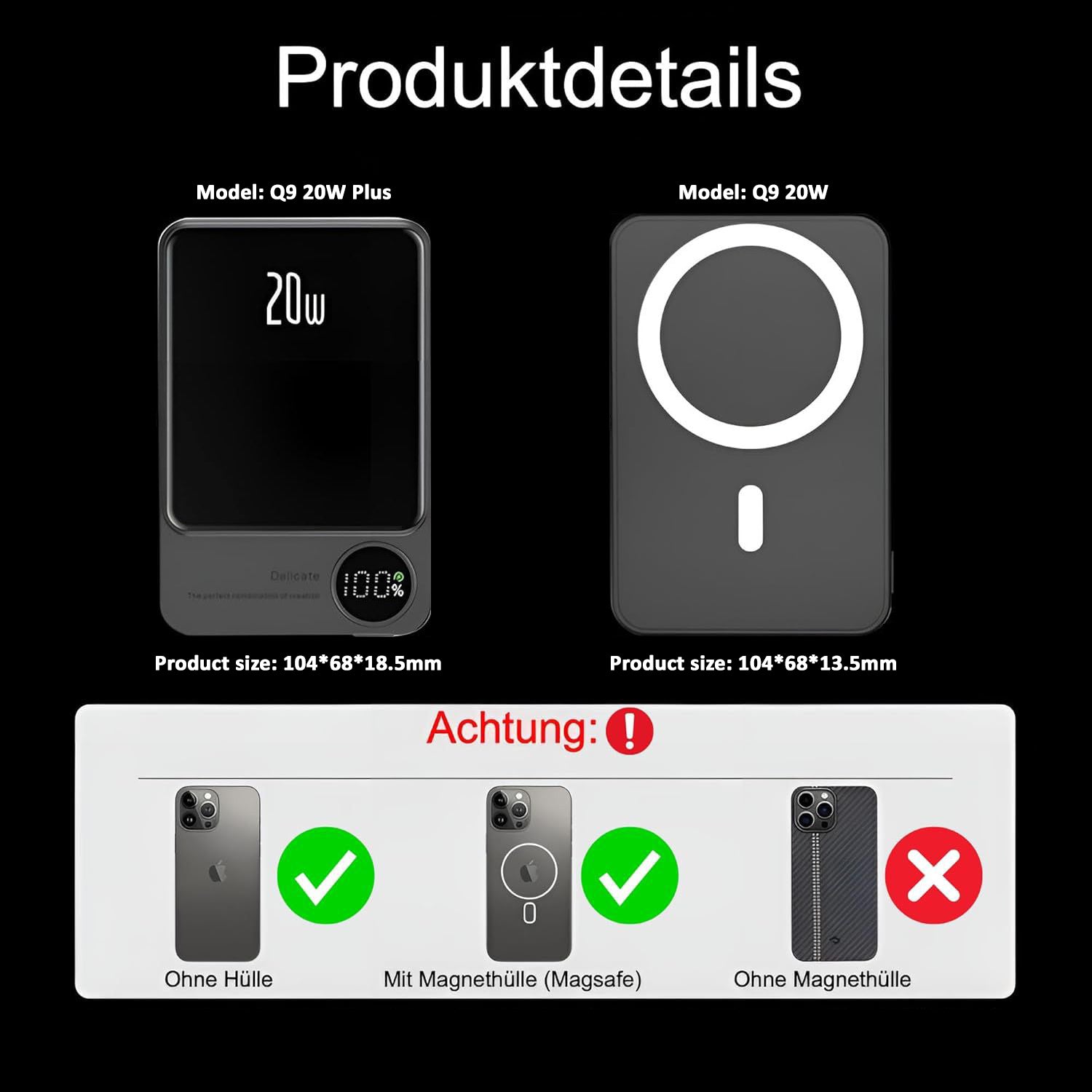 Magnetic Wireless Power Bank Q9 20W Plus Magnetic Wireless Power Bank Q9 20W Plus
