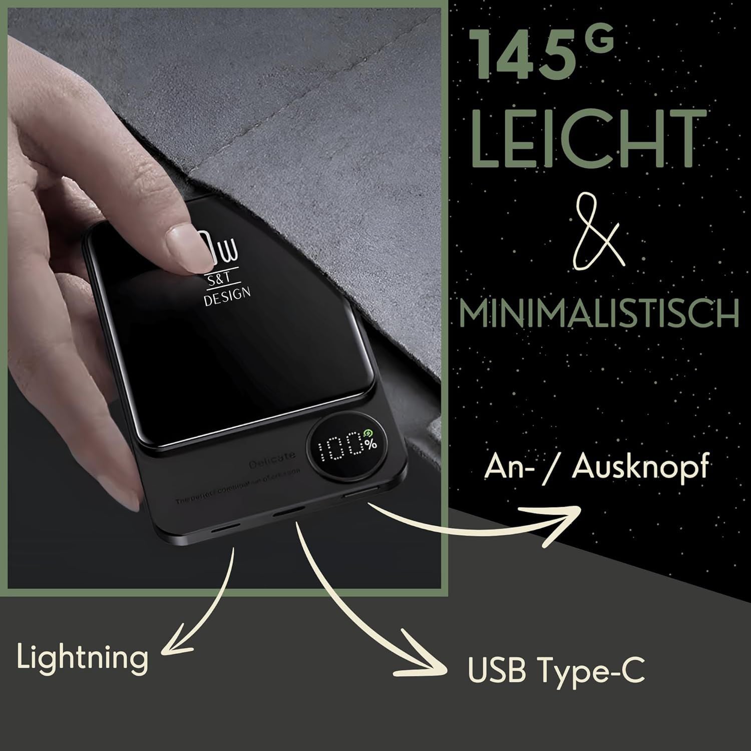 Magnetic Wireless Power Bank Q9 20W Plus Magnetic Wireless Power Bank Q9 20W Plus