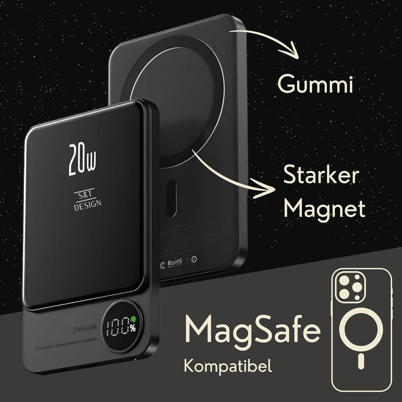 Magnetic Wireless Power Bank Q9 20W - TUZZUT Qatar Online Shopping