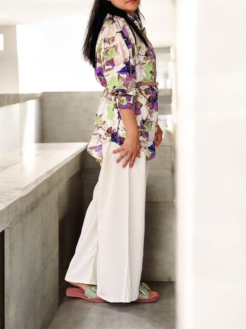 Billy Max 2 Pcs Floral Printed Full Sleeve Top And Pant Set T-0232 - TUZZUT Qatar Online Shopping