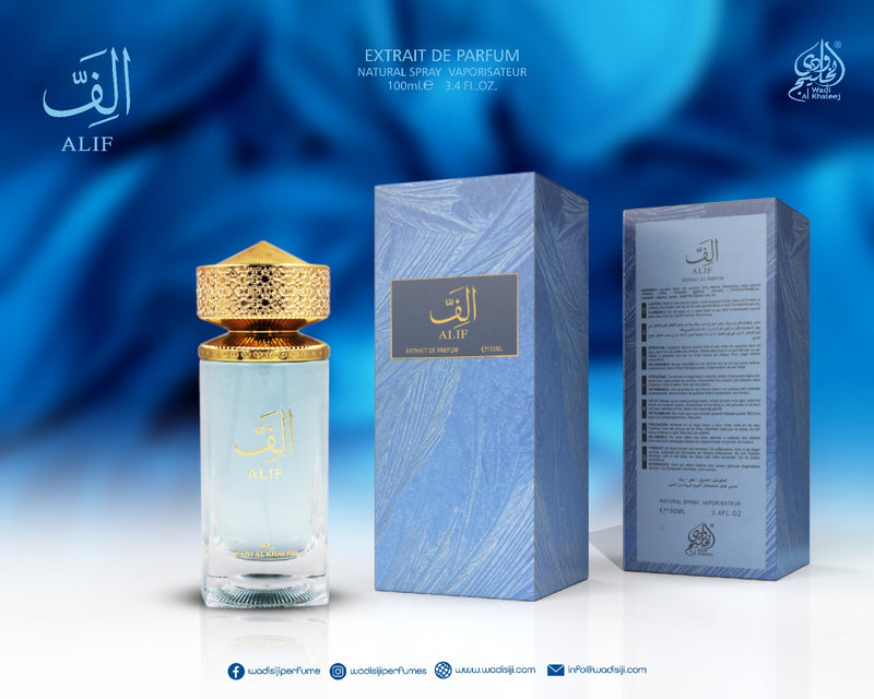 ALIF Extrait De Parfum 100ml By Wadi Al Khaleej | Inspired by Kaaf Ahmed Al Maghribi - TUZZUT Qatar Online Shopping