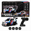 1:24 Scale Kids Remote Control Drift Racing Car with Lights & Replaceable Tires