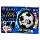 Remote Control Bubble Soccer Ball Car with RGB Lights & 360° Rotation – Age 6+