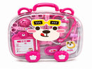 26-Piece Kids Doctor Medical Play Set with Portable Storage Case – Pink