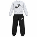 Boys' Grey Printed Sweatshirt & Black Jogger Pants Set S5368496