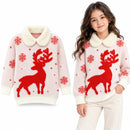 Girls' Cute Pink Knitted Winter Sweater AS8765
