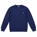 Men's Navy Blue Casual Crew Neck Sweatshirt with Long Sleeves & Small Chest Logo AF4323