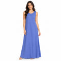 Women's Sleeveless Round Neck A-Line Maxi Dress T-106