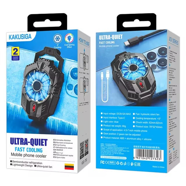 KAKUSIGA Ultra-Quiet Fast Cooling Mobile Phone Cooler KSC-790