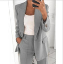 Women's Business Suit Jacket with Long Sleeves and Slim Fit for the Office XL B-150907 - TUZZUT Qatar Online Shopping