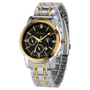 Mens Luxury Business Watches Stainless Steel Luminous Quartz Wristwatch W719241 - TUZZUT Qatar Online Shopping