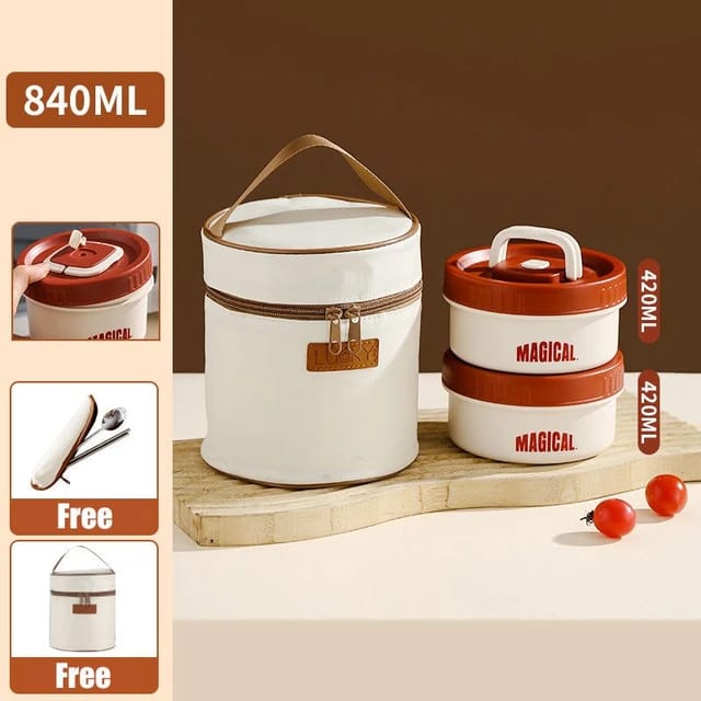 Multi-Layer Stainless Steel Insulated Lunch Box Multi-Layer Stainless Steel Insulated Lunch Box
