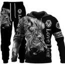 The Lion King 3D Print Men's Zipper Hoodie and Suit X9126419 - TUZZUT Qatar Online Shopping