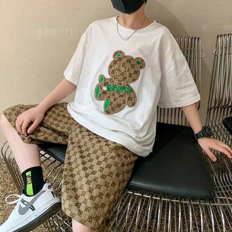 Cartoon Patchwork Boys T-shirt and Shorts Set 262207 Cartoon Patchwork Boys T-shirt and Shorts Set 262207