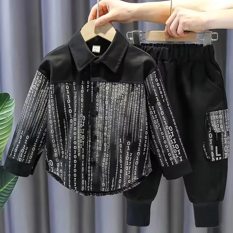 Korean edition child two-piece Shirt & Pant Set 524534 Korean edition child two-piece Shirt & Pant Set 524534