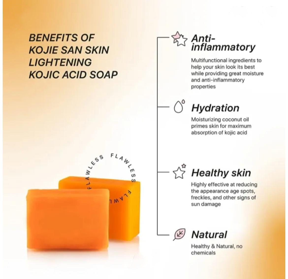 Kojie San Soap Skin Lightening Soap 65G X 3Pcs Kojie San Soap Skin Lightening Soap 65G X 3Pcs