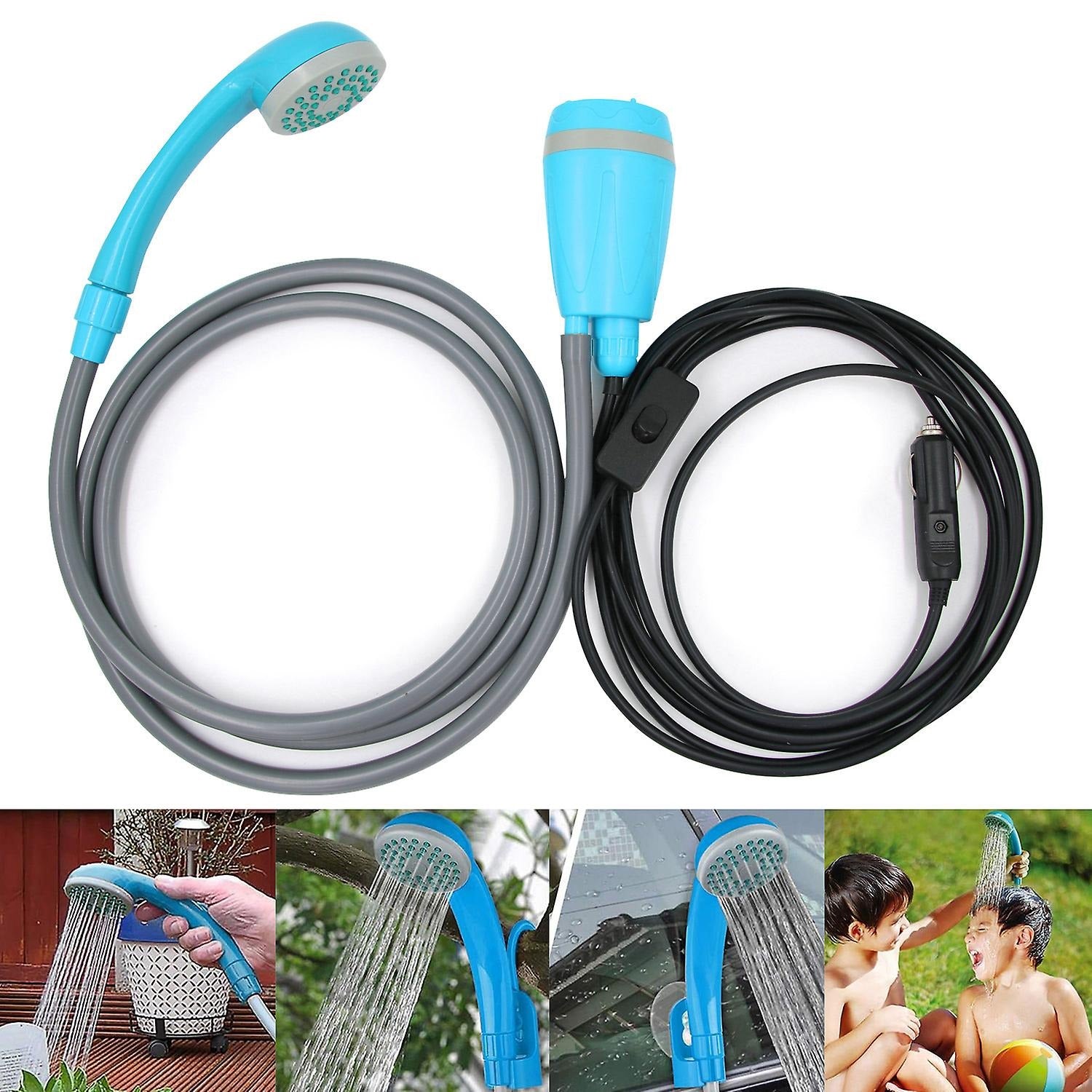 Portable Shower Automobile Shower Set Car Washer 12V With Foldable Bucket - 2024 Portable Shower Automobile Shower Set Car Washer 12V With Foldable Bucket - 2024