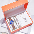 Swan Ladies Watch Set 5 Pcs with Beautiful Box W3126750 - TUZZUT Qatar Online Shopping