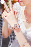 Swan Ladies Watch Set 5 Pcs with Beautiful Box W3126750 - TUZZUT Qatar Online Shopping