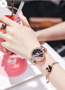 Swan Ladies Watch Set 5 Pcs with Beautiful Box W3126750 - TUZZUT Qatar Online Shopping