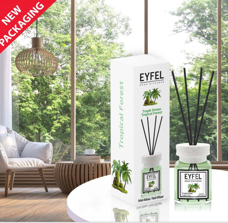 Tropical Reed Diffuser EYFEL Tropical Forest Reed Diffusers 120ml - TUZZUT Qatar Online Shopping