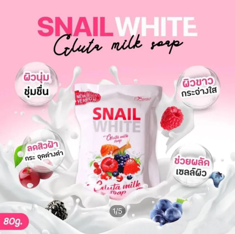 Perfect Skin Lady Snail White Gluta Milk Soap 80g