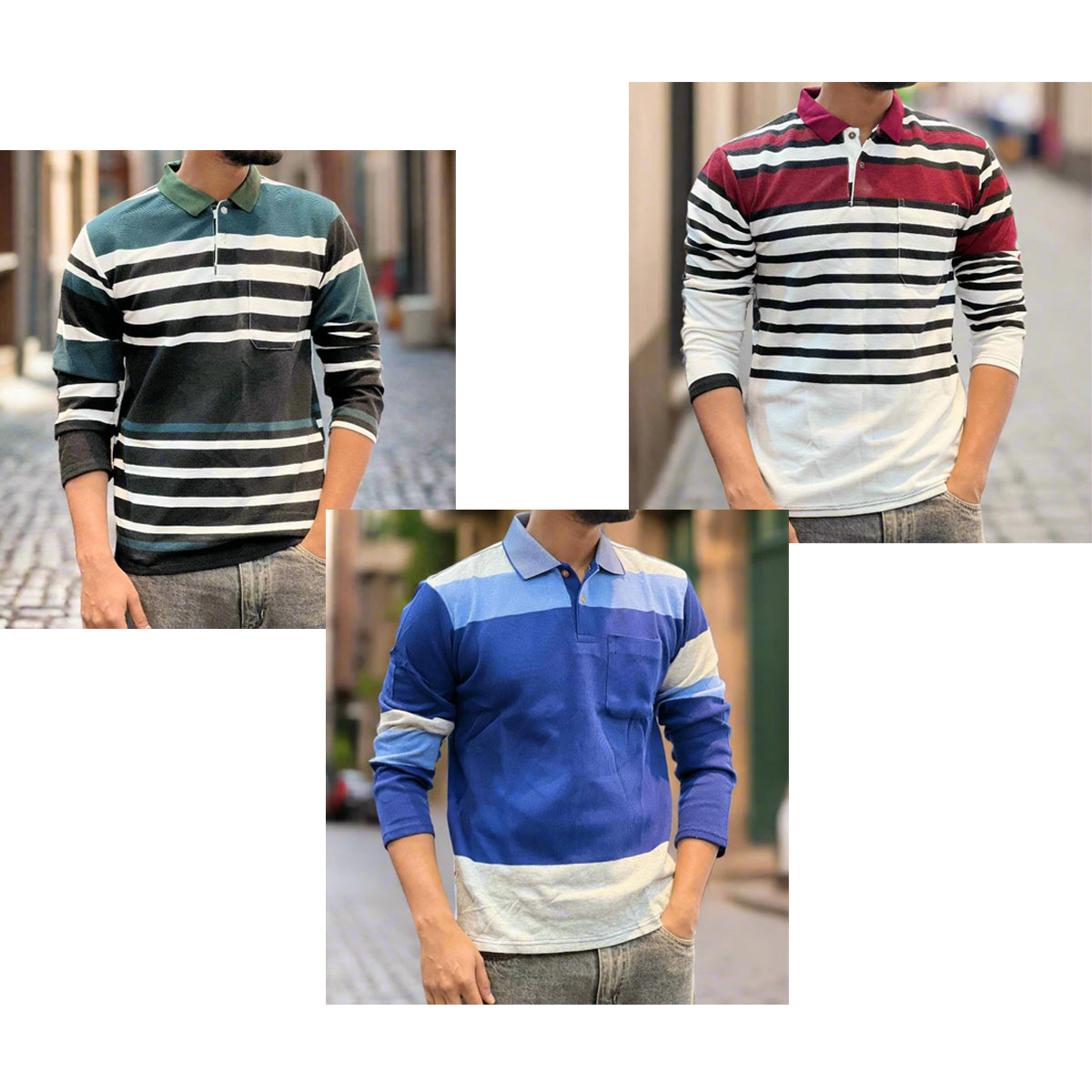 Men's Collar Full Sleeve T-Shirt DC24 Men's Collar Full Sleeve T-Shirt DC24