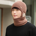 Winter Knitted Hat Cap Earmuff with Neck Warmer - 4047