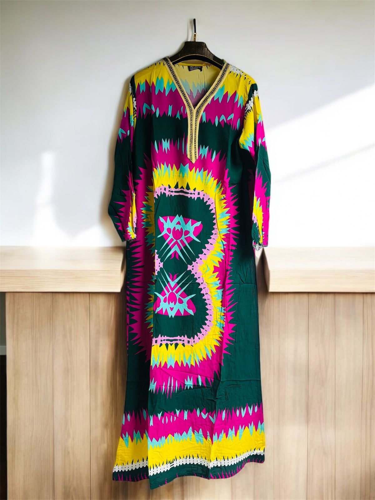 Women Dress Coloured 3 Pcs Jalabiya Set J2K25 Women Dress Coloured 3 Pcs Jalabiya Set J2K25
