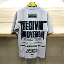 Mens Trendy Letter Printed Short Sleeve T-shirt - TUZZUT Qatar Online Shopping