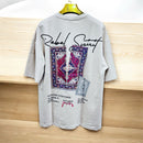 Mens Round Neck Printed Short Sleeve T-shirt - TUZZUT Qatar Online Shopping