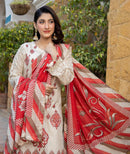 Chittyan kalaiyaan Digital Printed Lawn with Schiffli Sleeves and Fancy Zari Diamond Dupatta CKD25-1 - TUZZUT Qatar Online Shopping