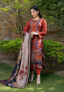 Chittyan kalaiyaan Digital Printed Lawn with Schiffli Sleeves and Fancy Zari Diamond Dupatta CKD25-4 - TUZZUT Qatar Online Shopping