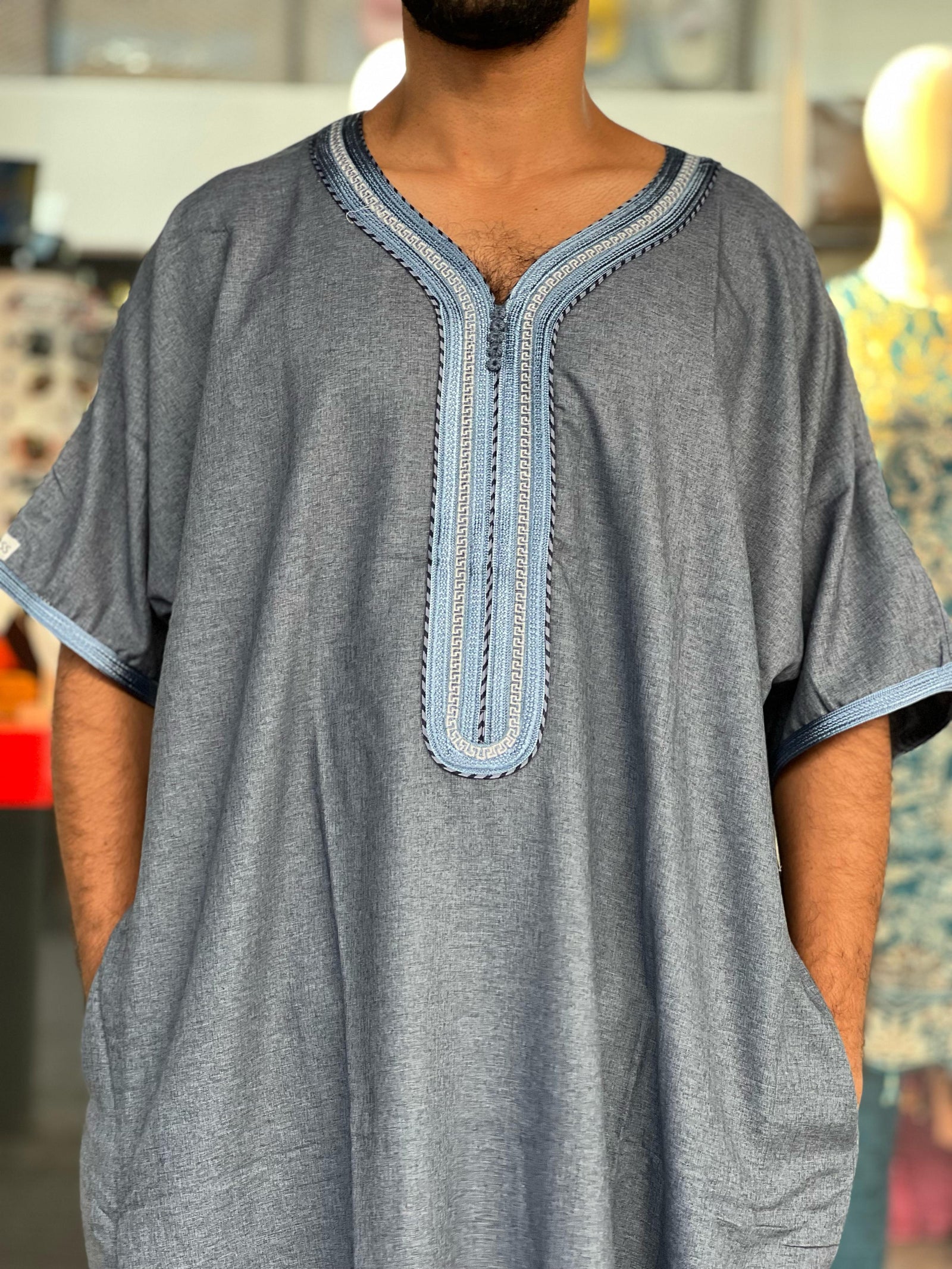 DBOSS Men's Moroccan Dejellaba Kaftan Jalabiya - MK25 DBOSS Men's Moroccan Dejellaba Kaftan Jalabiya - MK25