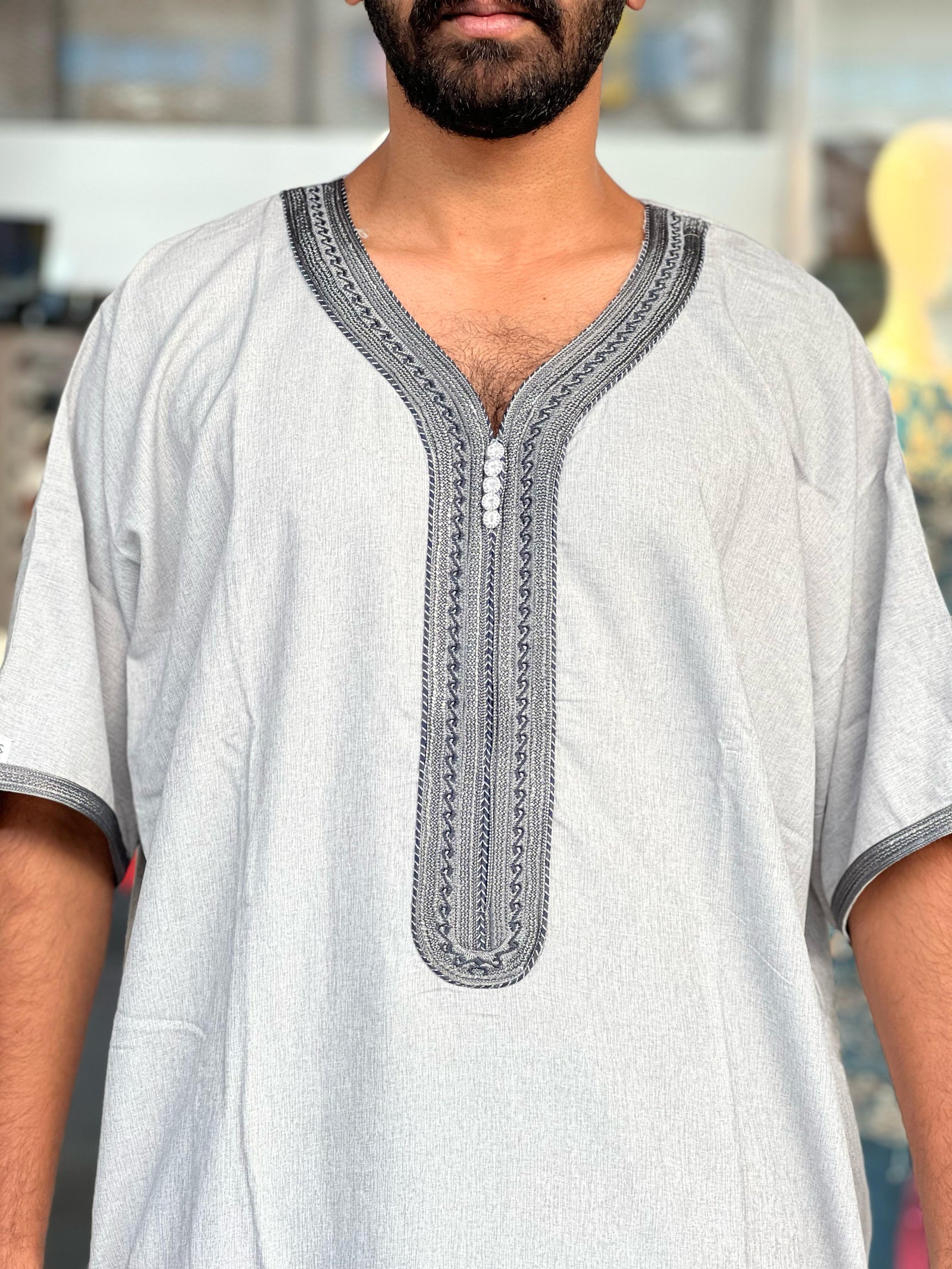 DBOSS Men's Moroccan Dejellaba Kaftan Jalabiya - MK25 DBOSS Men's Moroccan Dejellaba Kaftan Jalabiya - MK25