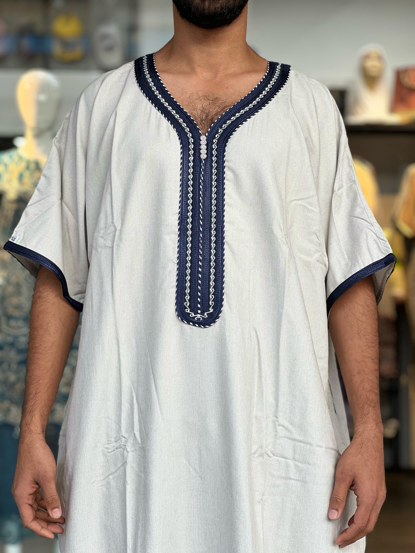 DBOSS Men's Moroccan Dejellaba Kaftan Jalabiya - MK25 DBOSS Men's Moroccan Dejellaba Kaftan Jalabiya - MK25