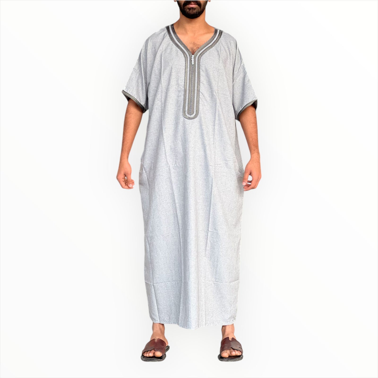 DBOSS Men's Moroccan Dejellaba Kaftan Jalabiya - MK25 DBOSS Men's Moroccan Dejellaba Kaftan Jalabiya - MK25