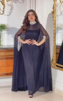 Casual Half High Neck Slim Evening French Dress for Women X5033605 XL - TUZZUT Qatar Online Shopping