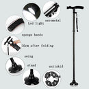 Magic Cane Foldable Walking Stick With LED Light EL-0087 - TUZZUT Qatar Online Shopping