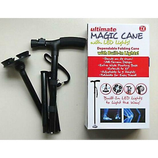 Magic Cane Foldable Walking Stick With LED Light EL-0087 Magic Cane Foldable Walking Stick With LED Light EL-0087