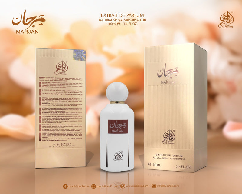 Marjan Extrait De Parfum 100ml By Wadi Al Khaleej | Inspired by Marj Ahmed Al Maghribi - TUZZUT Qatar Online Shopping