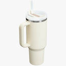 Stanley Vacuum Insulated Tumbler with Lid and Straw for Water 1.18L (Cream) - TUZZUT Qatar Online Shopping