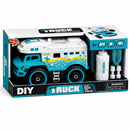 Kids DIY Camper Truck Toy Set with Light, Sound & Ice Cream Accessories