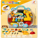 32-Piece Kids Pretend Play Tool Set with Electric Drill, Safety Gear & Portable Storage Case