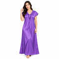 Women's Satin-Look Long Nightdress T0336
